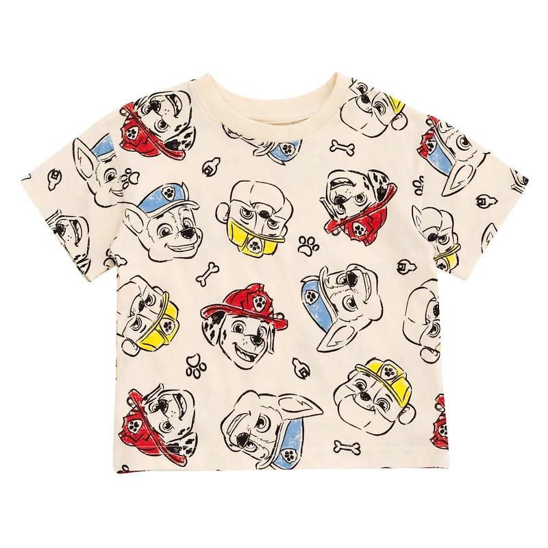 Paw Patrol Boys T-Shirt and French Terry Shorts Outfit Set