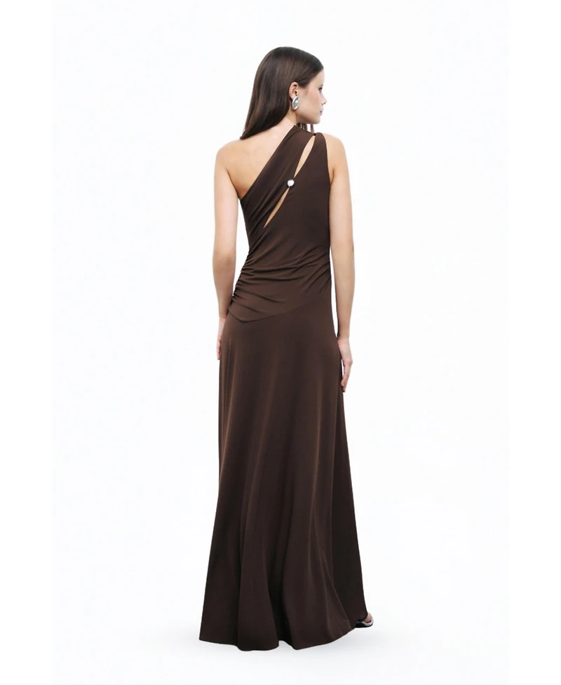 Nocturne Women's One Shoulder Maxi Dress