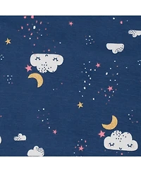 Gerber Toddler Girls 4-Piece Snug Fit Cotton Pajamas, Rose, 3T