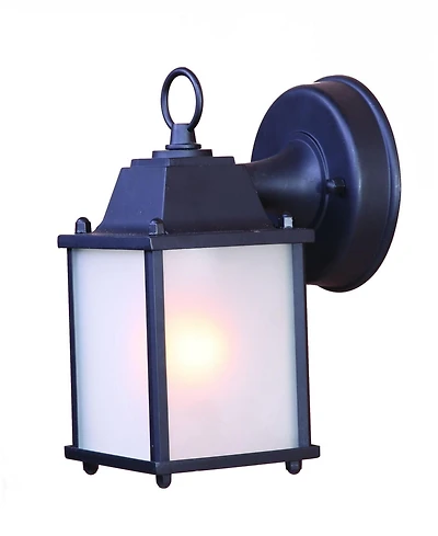 Hanging Frosted Glass Lantern Wall Light – Decorative Lighting for Garden & Walkways