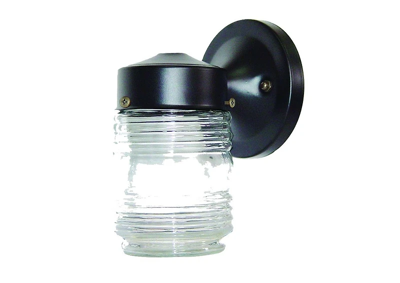 Standard Jelly Jar Outdoor Wall Light for Porch and Entryway