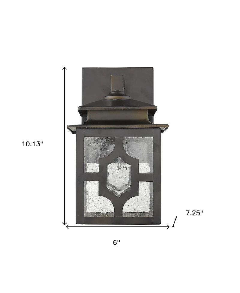 Outdoor Lantern Wall Light Fixture for Porch and Entryway Lighting