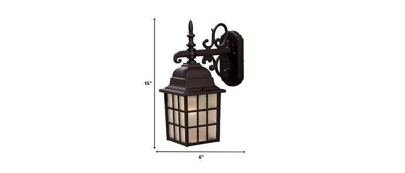 Window Pane Lantern Wall Light for Entryway Hallway or Patio
