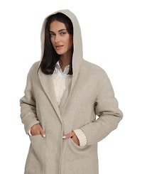 Belle & Bloom Walk My Way Wool Blend Oversized Maxi Coat