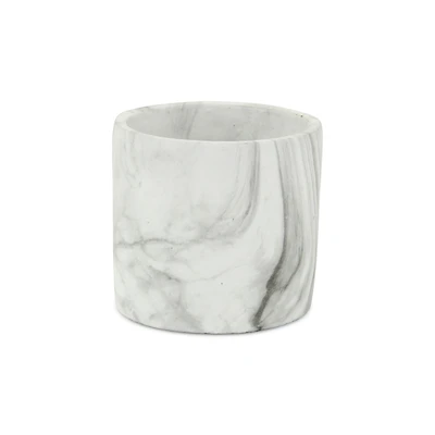 Ceramic Round Planter with Marbleized Finish – Versatile Pot for Home & Garden
