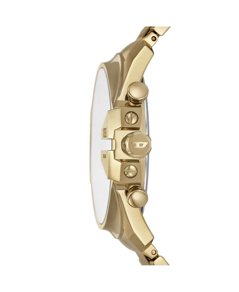 Diesel Men's Mega Chief Slim Quartz Chronograph Gold Stainless Steel Watch, 48mm