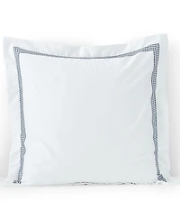 Lands' End 400 Thread Count Premium Supima Cotton No Iron Sateen Embroidered Pillow Sham