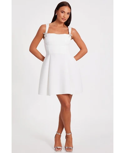 Quiz Women's Scuba Foam Mini Skater Dress