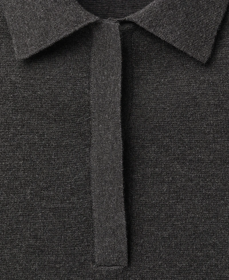 Mango Women's Wool-Blend Polo-Neck Sweater