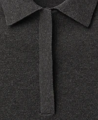 Mango Women's Wool-Blend Polo-Neck Sweater