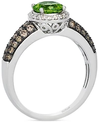 Le Vian Green Apple Peridot (1-1/3 ct. t.w.) & Diamond (1/2 ct. t.w.) Ring in 14k White Gold