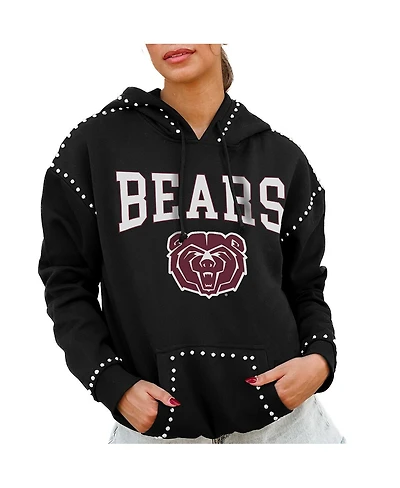 Gameday Couture Women's Black Missouri State University Bears Studded Pullover Hoodie