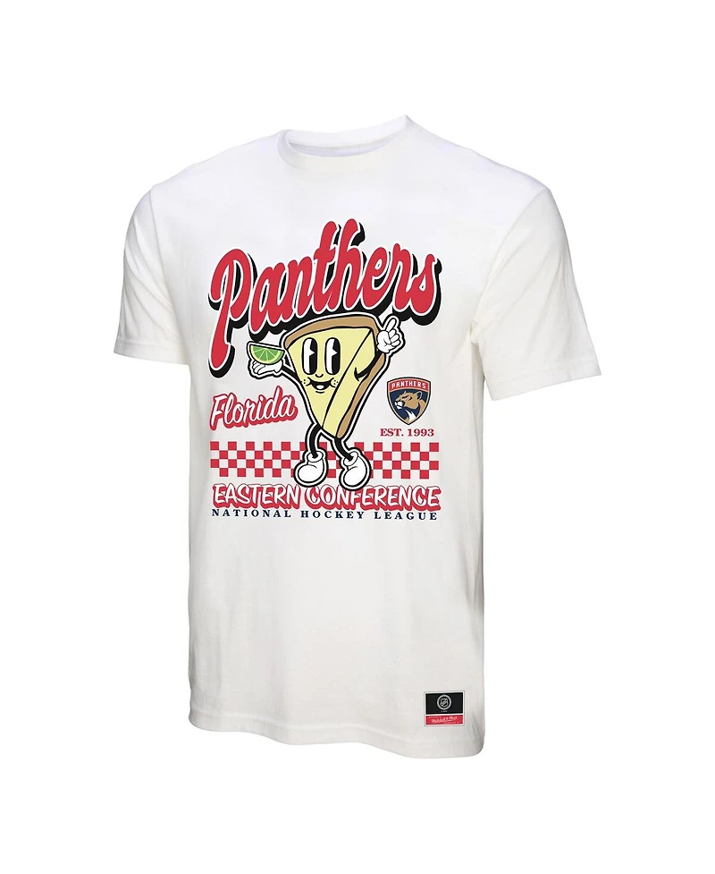Mitchell & Ness Men's White Florida Panthers Local Food T-Shirt