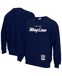 Mitchell & Ness Men's Navy Penn State Nittany Lions Elite Script Pullover Sweatshirt