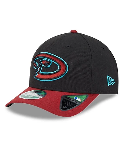 New Era Men's Black/Red Arizona Diamondbacks Player Replica 9FORTY Adjustable Hat