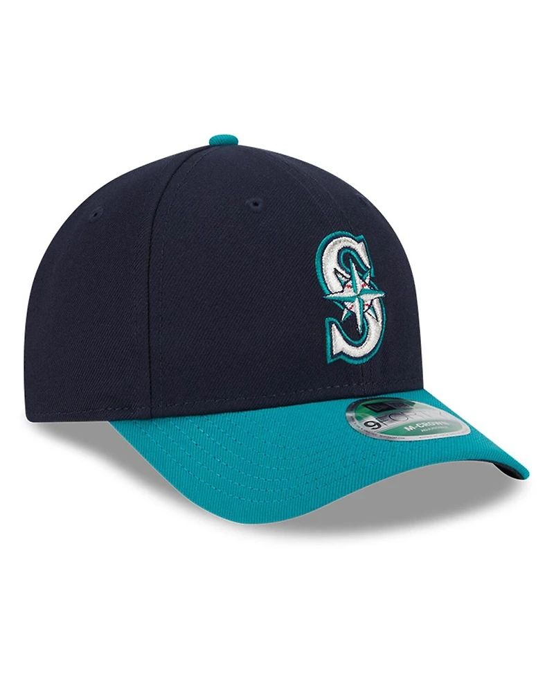 New Era Men's Navy Seattle Mariners Player Replica 9FORTY Adjustable Hat