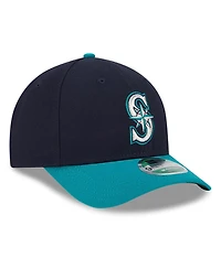 New Era Men's Navy Seattle Mariners Player Replica 9FORTY Adjustable Hat