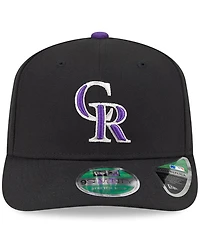 New Era Men's Black Colorado Rockies Player Replica 9SEVENTY Adjustable Hat