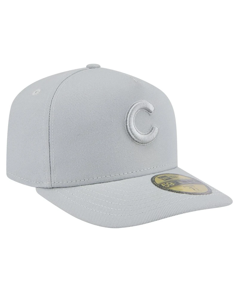 New Era Men's Gray Chicago Cubs Colorpack 59FIFTY Fitted Hat