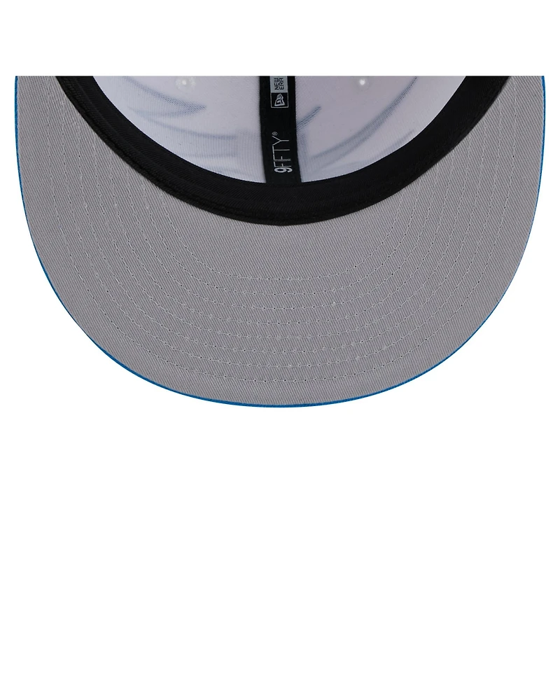 New Era Men's Blue Detroit Lions Throwback Jagged 9FiFTY Snapback Hat