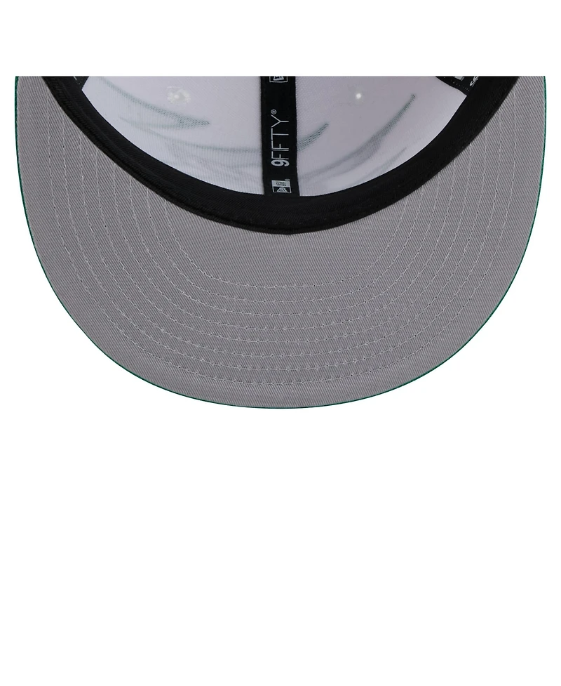 New Era Men's Kelly Green Philadelphia Eagles Throwback Jagged 9FiFTY Snapback Hat