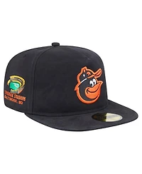 New Era Men's Black Baltimore Orioles Championship Side Flag A-Frame 59FIFTY Fitted Hat