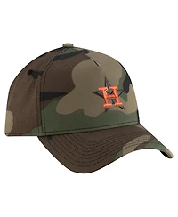 New Era Men's Camo Houston Astros Woodland Team Pop 9FORTY A-Frame Adjustable Hat