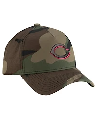 New Era Men's Camo Cincinnati Reds Woodland Team Pop 9FORTY A-Frame Adjustable Hat