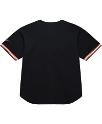 Mitchell & Ness Men's Black Texas Longhorns On The Clock Full-Button Fashion Jersey