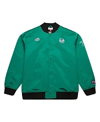 Mitchell & Ness Men's Kelly Green Boston Celtics Hardwood Classics Team Og 3.0 Lightweight Satin Full-Snap Jacket