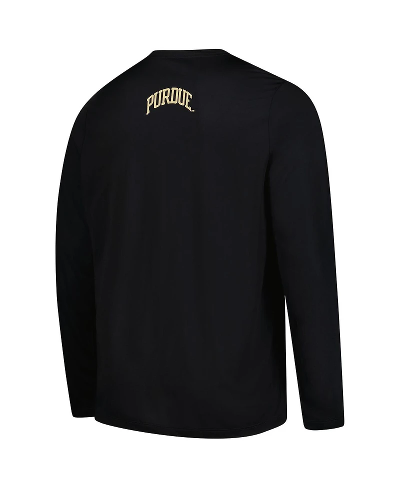Nike Men's Black Purdue Boilermakers Basketball Shootaround Long Sleeve T-Shirt
