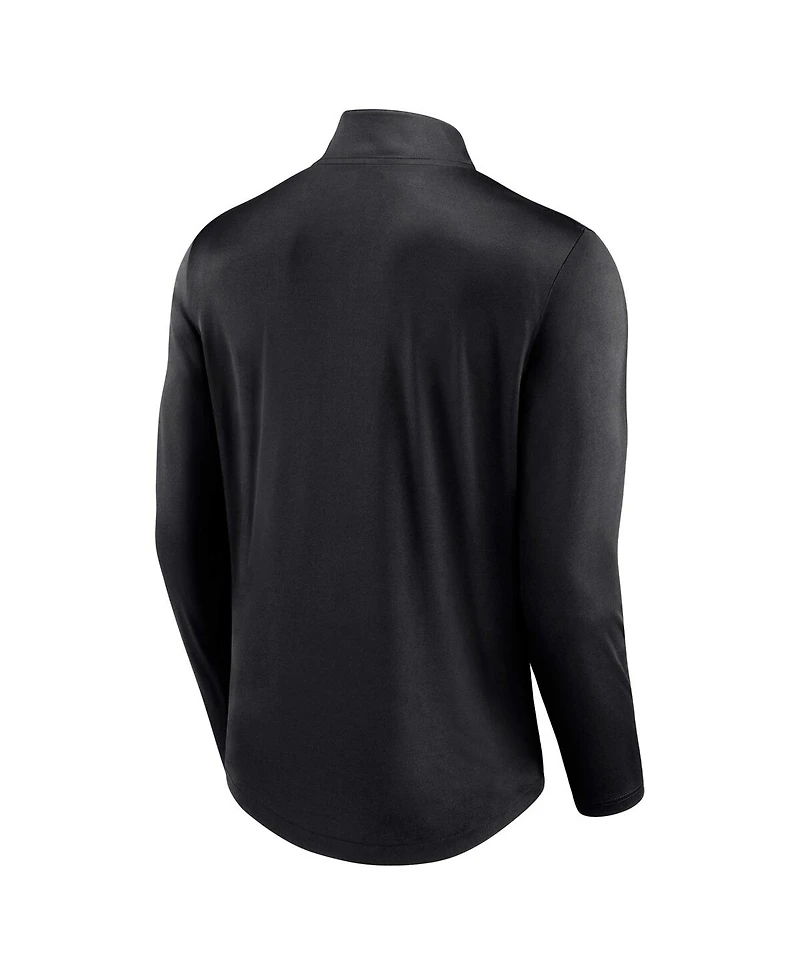 Fanatics Men's Black Colorado Rockies Tough Minded Lightweight Quarter-Zip Pullover Sweatshirt