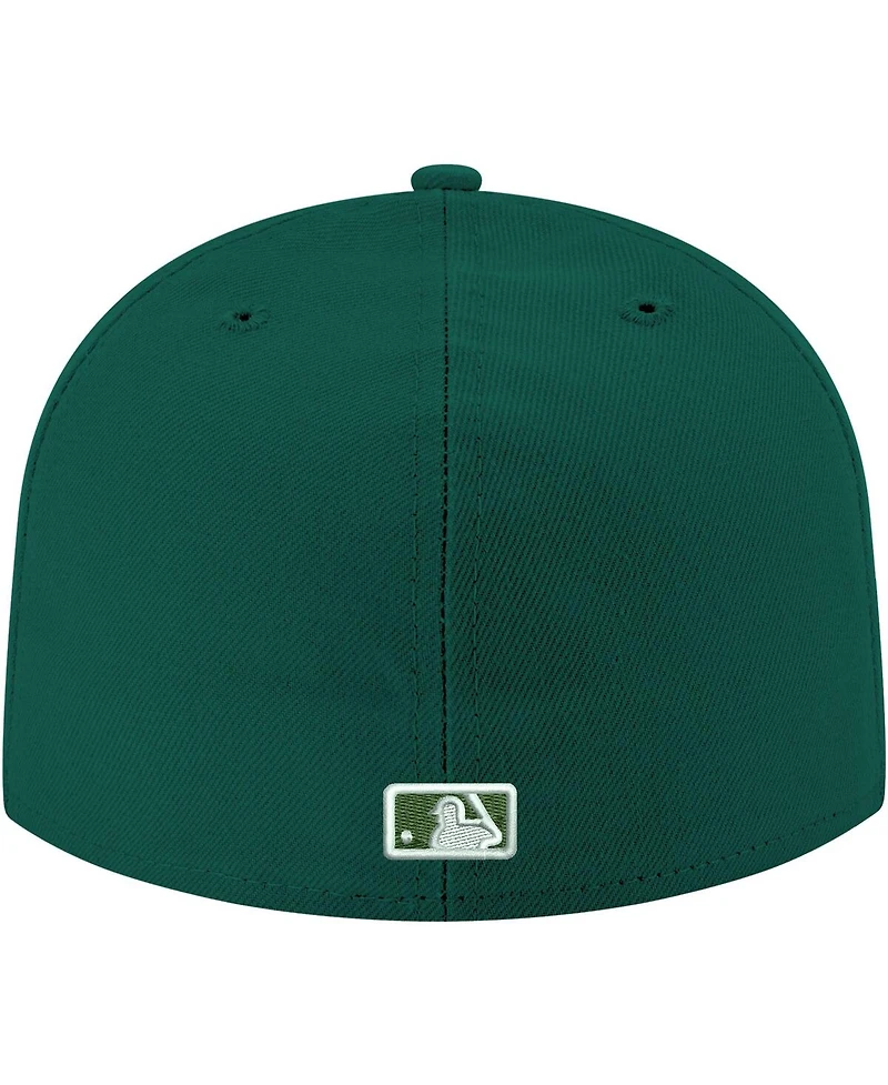 New Era Men's Green St. Louis Cardinals White Logo 59FIFTY Fitted Hat