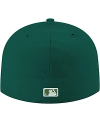 New Era Men's Green St. Louis Cardinals White Logo 59FIFTY Fitted Hat