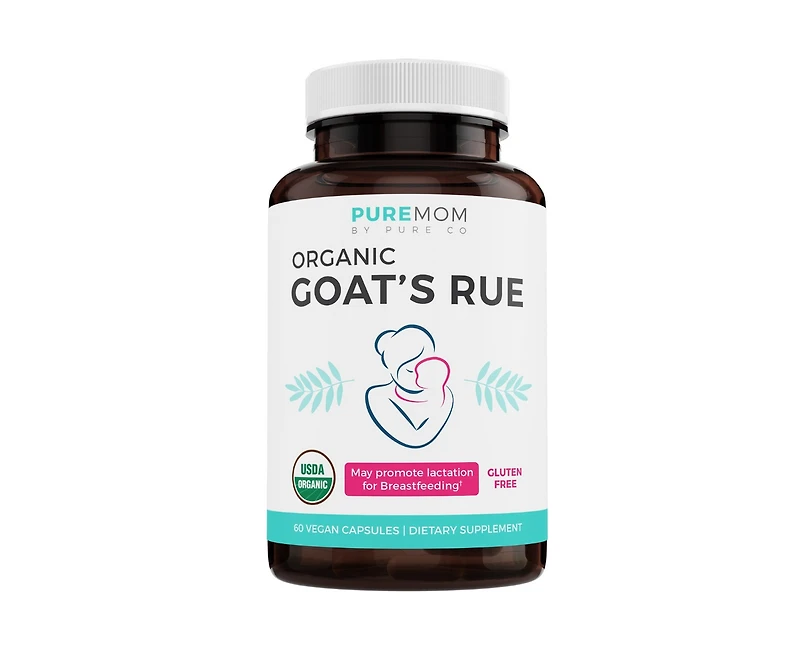 Pure Co Organic Goat's Rue Capsules, Pure Mom, 60ct