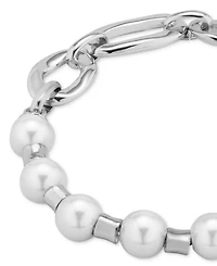 UNOde50 Different Links and Cultivated Pearl Metal Alloy Bracelet