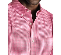 Charles Tyrwhitt Men's Slim Fit Short Sleeve Wrinkle-Resistant Button-Down Shirt