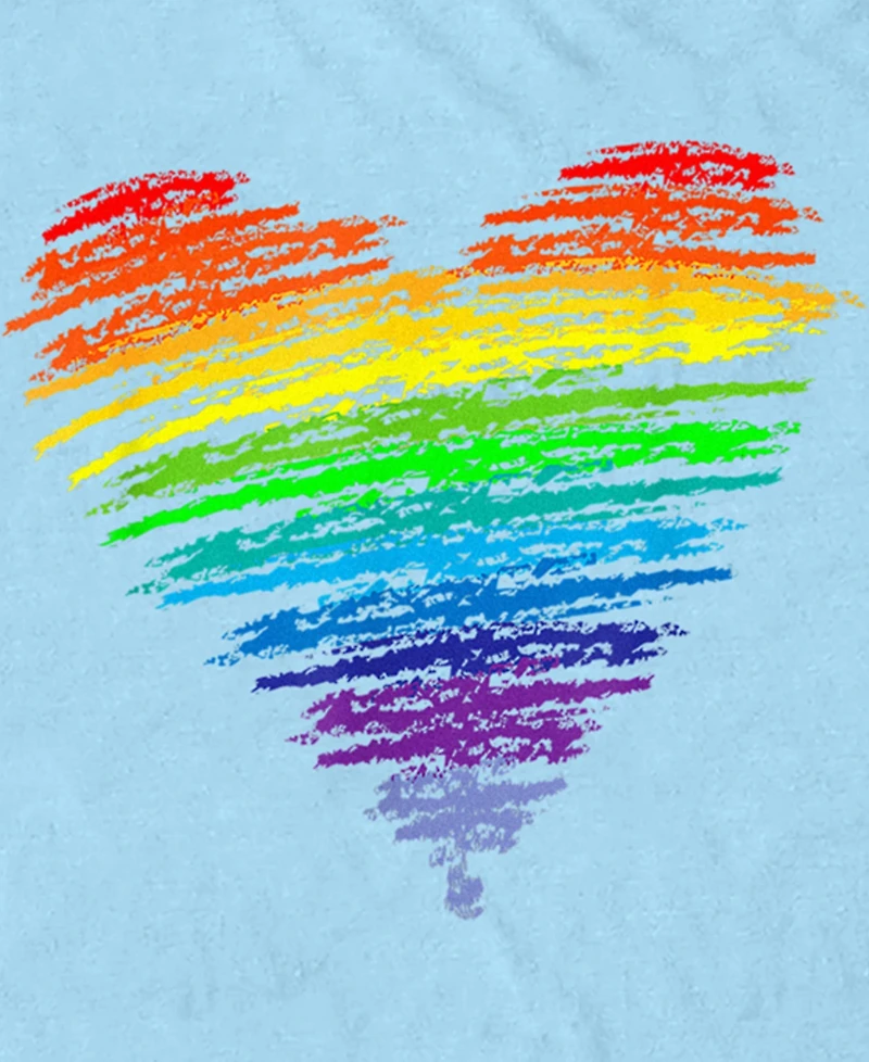 Design By Humans Men's Love Wins Rainbow Pride Short Sleeve T-Shirt