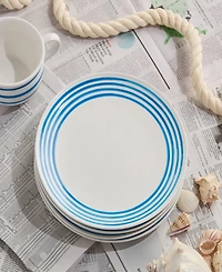 Certified International Dockside 4-Pc. Dinner Plates, Service For 4