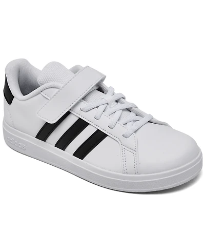 Adidas Little Kids Grand Court 00s Stay-Put Closure Fastening Strap Casual Sneakers from Finish Line