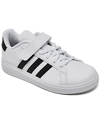 Adidas Little Kids Grand Court 00s Stay-Put Closure Fastening Strap Casual Sneakers from Finish Line