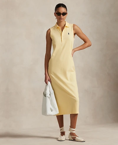 Polo Ralph Lauren Women's Stretch-Cotton Sleeveless Dress