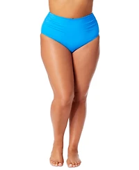Anne Cole Plus High-Waist Bikini Bottoms