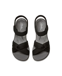 Clarks Women's Arla Daisy Slip On Flat Sandals
