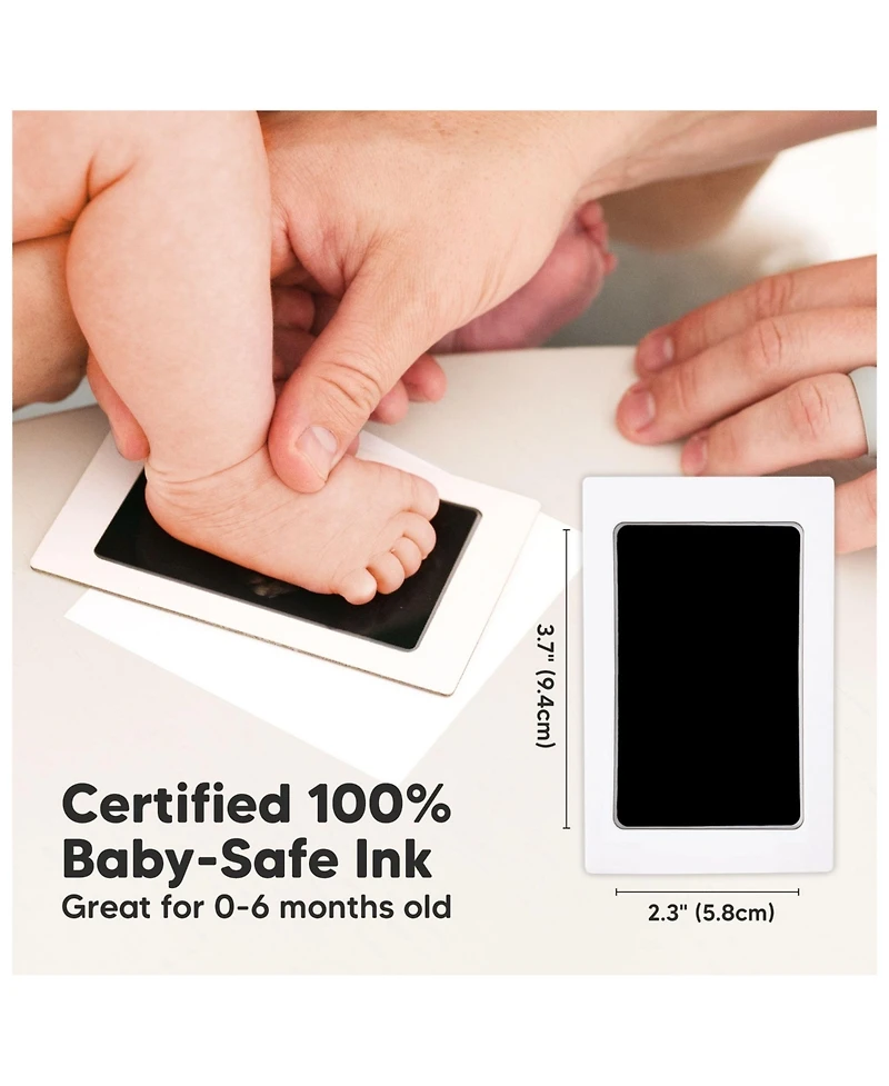 Fond Inkless Baby Handprint and Footprint Kit for Newborn Boys & Girls, Dog Paw Print Kit, Gift