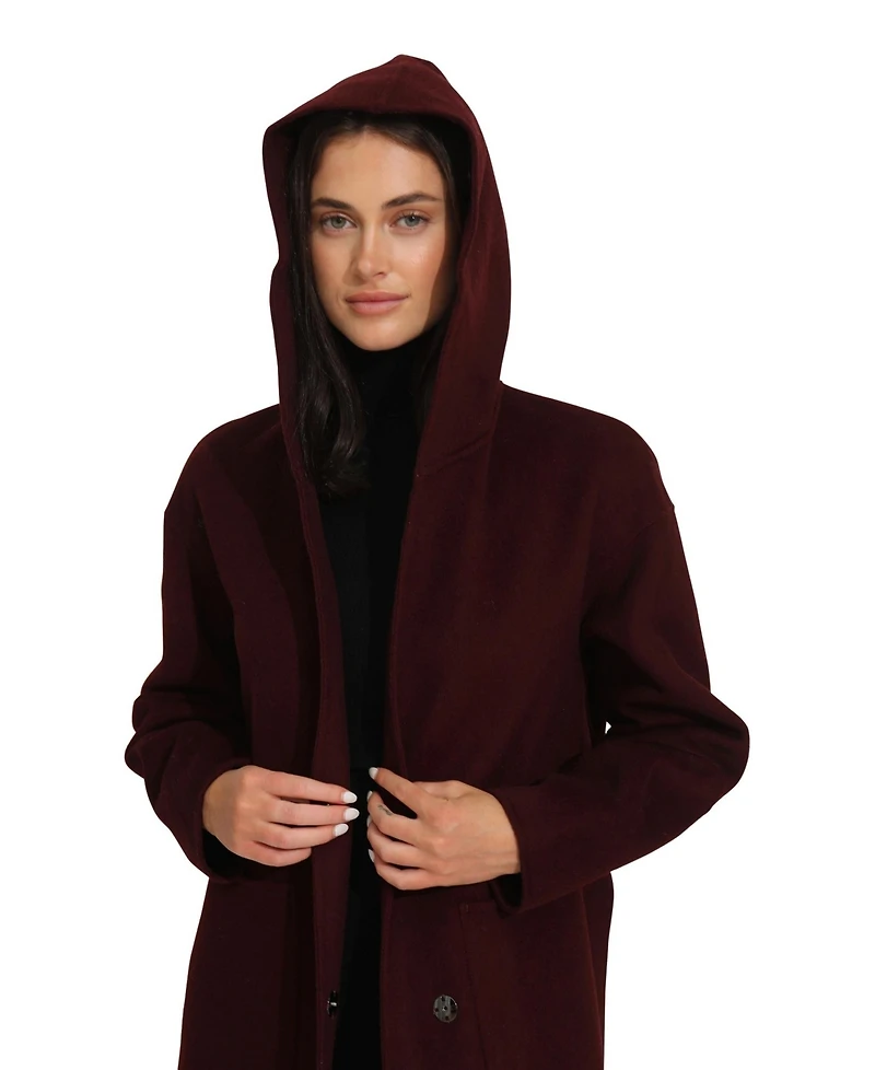 Belle & Bloom Women's Walk This Way Wool Blend Oversized Coat