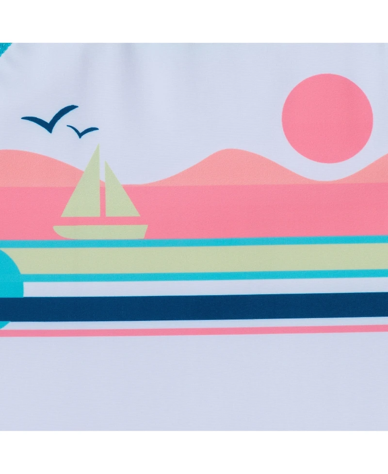 Andy & Evan Toddler Boys Toddler/Child Sailboat Graphic Rashguard Set