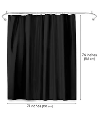 Americanflat 71x74 Solid Shower Curtain - Water Resistant