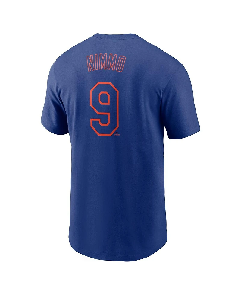 Nike Men's Brandon Nimmo Royal New York Mets Fuse Name Number T-Shirt