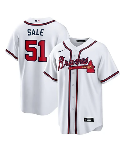 Nike Men's Chris Sale White Atlanta Braves Home Replica Jersey
